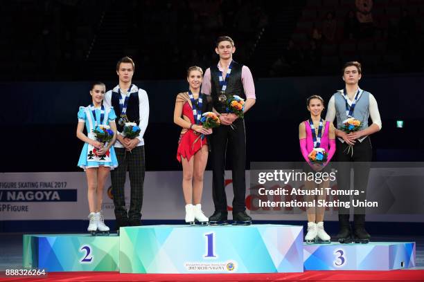 Apollinariia Panfilova and Dmitry Rylov of Russia , Ekaterina Alexandrovskaya and Harley Windsor of Australia and Daria Pavliuchenko and Denis...