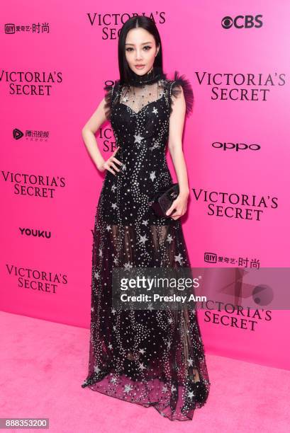 Jacqueline Li attends 2017 Victoria's Secret Fashion Show In Shanghai - Pink Carpet Arrivals at Mercedes-Benz Arena on November 20, 2017 in Shanghai,...