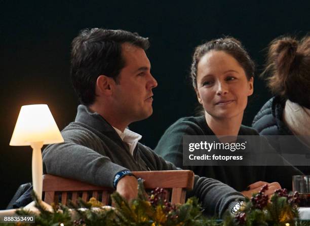 Sergio Alvarez Moya and Nina Ulenberg attend during CSI Casas Novas Horse Jumping Competition on December 8, 2017 in A Coruna, Spain.