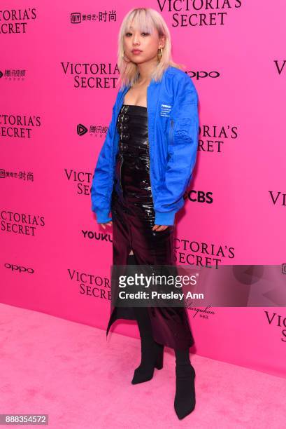Margaret Zhang attends 2017 Victoria's Secret Fashion Show In Shanghai - Pink Carpet Arrivals at Mercedes-Benz Arena on November 20, 2017 in...