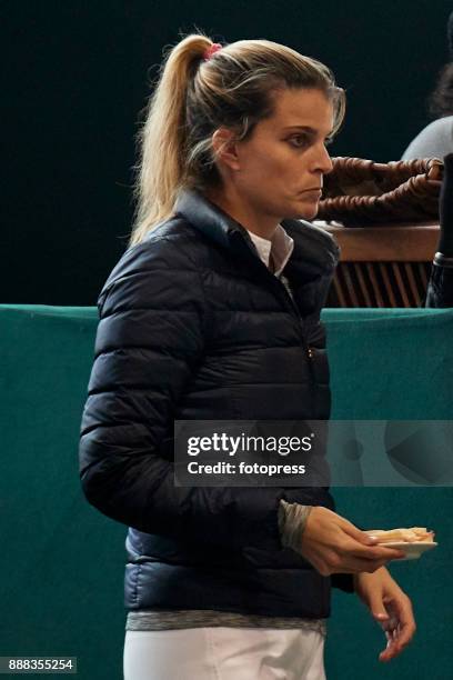 Athina Onassis attends during CSI Casas Novas Horse Jumping Competition on December 8, 2017 in A Coruna, Spain.