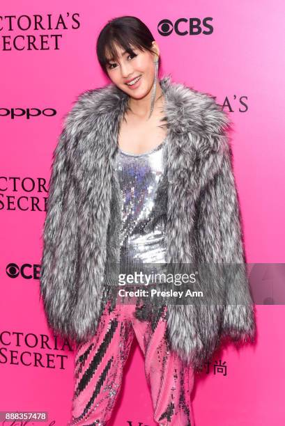 Chen Ran attends 2017 Victoria's Secret Fashion Show In Shanghai - Pink Carpet Arrivals at Mercedes-Benz Arena on November 20, 2017 in Shanghai,...