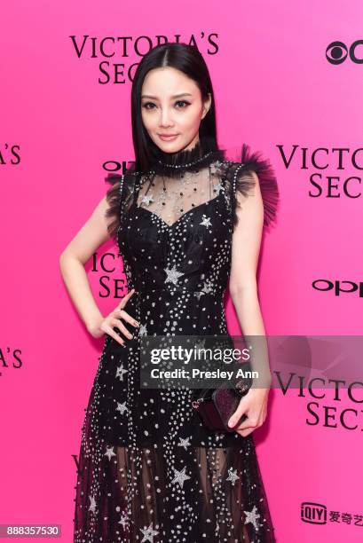 Jacqueline Li attends 2017 Victoria's Secret Fashion Show In Shanghai - Pink Carpet Arrivals at Mercedes-Benz Arena on November 20, 2017 in Shanghai,...