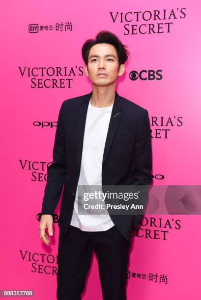 Cheney Chen attends 2017 Victoria's Secret Fashion Show In Shanghai - Pink Carpet Arrivals at Mercedes-Benz Arena on November 20, 2017 in Shanghai,...