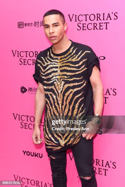 Olivier Rousteing attends 2017 Victoria's Secret Fashion Show In Shanghai - Pink Carpet Arrivals at Mercedes-Benz Arena on November 20, 2017 in...