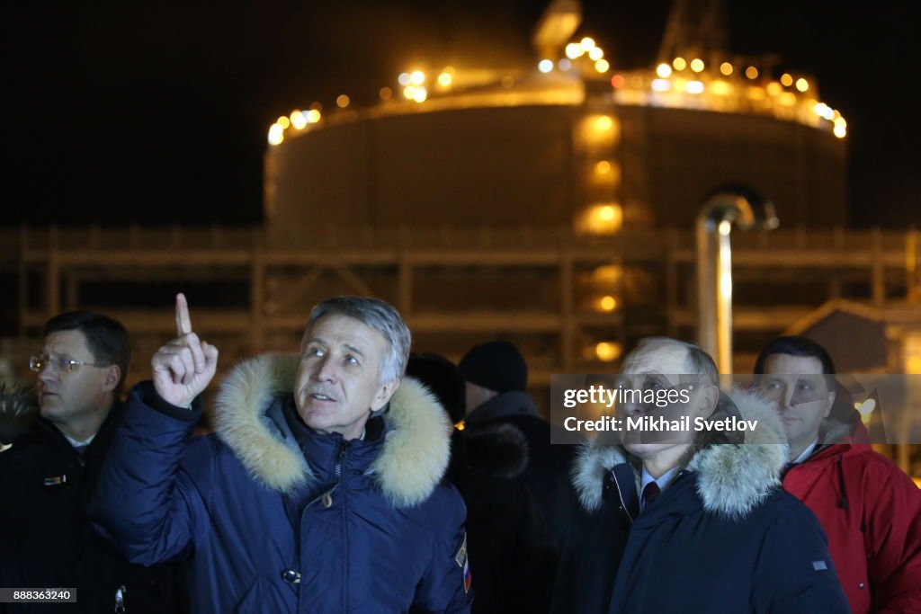 Russian President Vladimir Putin Opens LNG plant at Yamal peinsula