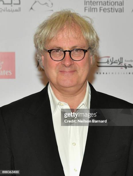 Director Simon Curtis attends the "Goodbye Christopher Robin" red carpet on day three of the 14th annual Dubai International Film Festival held at...