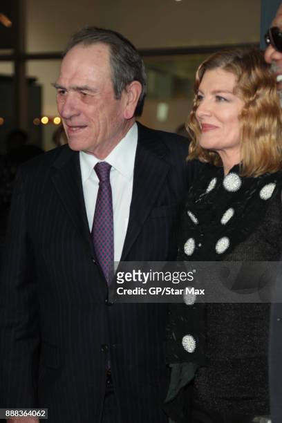 Actor Tommy Lee Jones and Rene Russo are seen on December 7, 2017 in Los Angeles, CA.