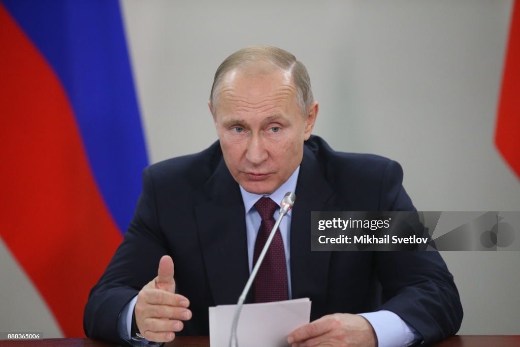 Russian President Vladimir Putin Opens LNG plant at Yamal peinsula