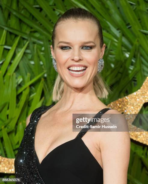 Eva Herzigova attends The Fashion Awards 2017 in partnership with Swarovski at Royal Albert Hall on December 4, 2017 in London, England.