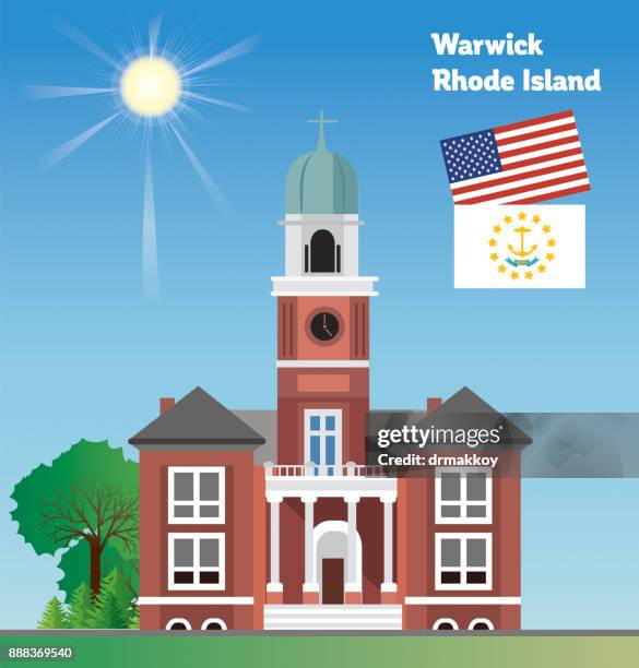warwick, rhode island - warwick rhode island stock illustrations