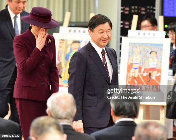 Crown Prince Naruhito and Crown Princess Michiko attend a ceremony for the Week for Persons with Disabilities on December 5, 2017 in Tokyo, Japan.
