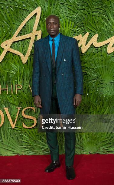 Ozwald Boateng attends The Fashion Awards 2017 in partnership with Swarovski at Royal Albert Hall on December 4, 2017 in London, England.