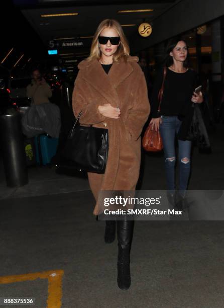 Model Rosie Huntington-Whiteley is seen on December 7, 2017 in Los Angeles, CA.