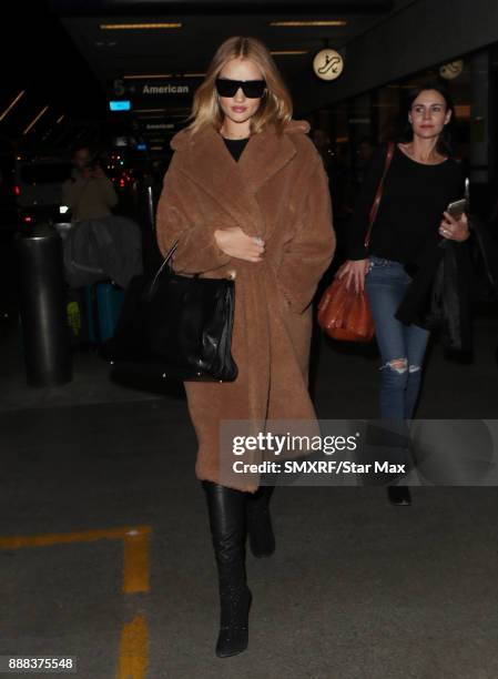 Model Rosie Huntington-Whiteley is seen on December 7, 2017 in Los Angeles, CA.