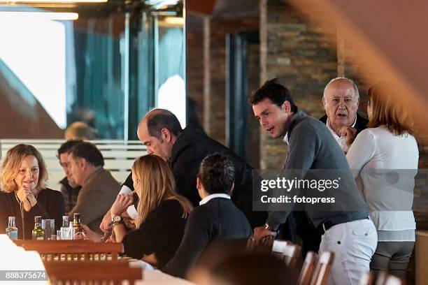 Flora Perez , Marta Ortega , Carlos Torretta , Sergio Alvarez Moya and Amancio Ortega attend during CSI Casas Novas Horse Jumping Competition on...