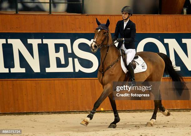 Maria Margarita Vargas attends during CSI Casas Novas Horse Jumping Competition on December 8, 2017 in A Coruna, Spain.