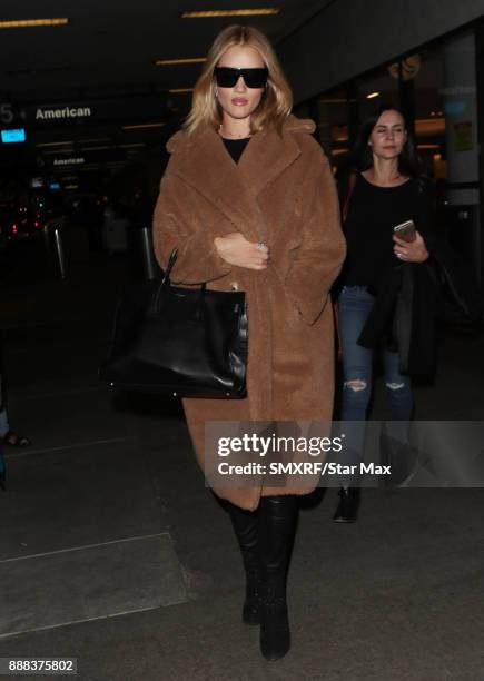 Model Rosie Huntington-Whiteley is seen on December 7, 2017 in Los Angeles, CA.