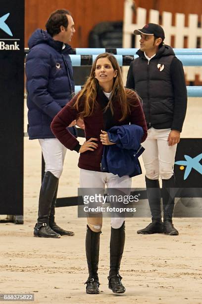 Maria Margarita Vargas attends during CSI Casas Novas Horse Jumping Competition on December 8, 2017 in A Coruna, Spain.