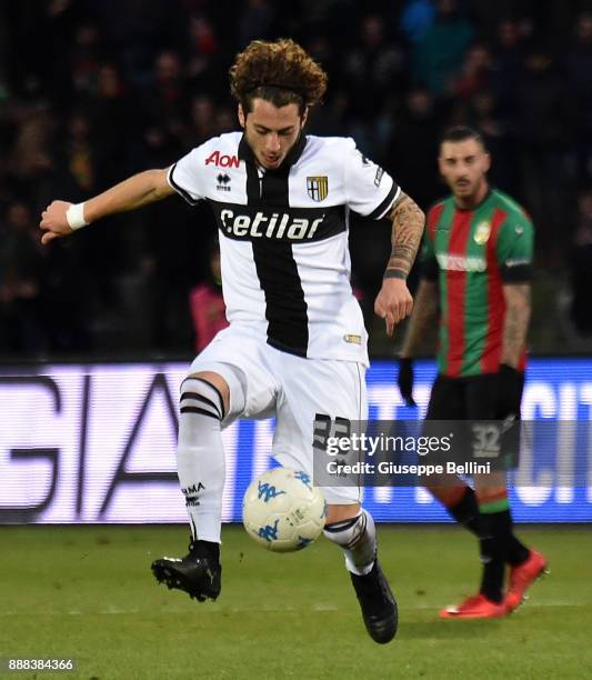 Jacopo Dezi of Parma Calcio in action during the Serie B match between Ternana Calcio and Parma Calcio at Stadio Libero Liberati on December 8, 2017...