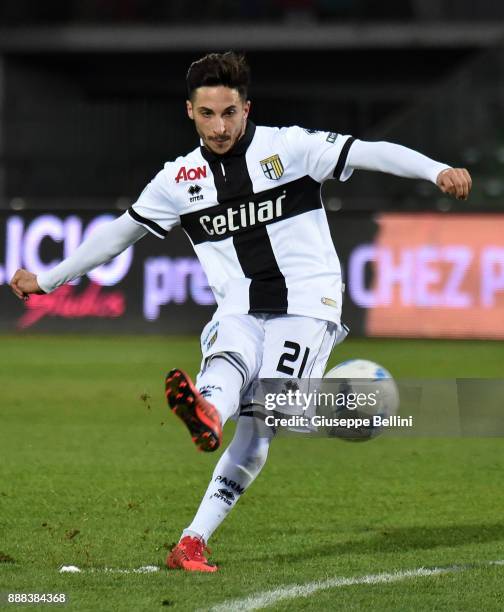 Matteo Scozzarella of Parma Calcio in action during the Serie B match between Ternana Calcio and Parma Calcio at Stadio Libero Liberati on December...