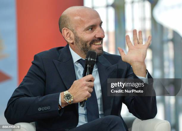 Monchi during a press conference to present book 'Monchi' in 'Nuvola' Convention Centre on december 08, 2017 in Rome, Italy.