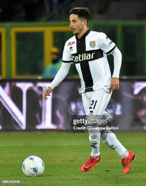 Matteo Scozzarella of Parma Calcio in action during the Serie B match between Ternana Calcio and Parma Calcio at Stadio Libero Liberati on December...