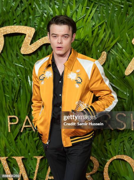 Charlie Heaton attends The Fashion Awards 2017 in partnership with Swarovski at Royal Albert Hall on December 4, 2017 in London, England.