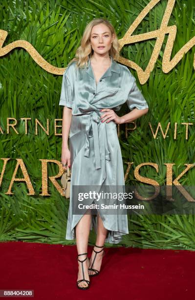 Clara Paget attends The Fashion Awards 2017 in partnership with Swarovski at Royal Albert Hall on December 4, 2017 in London, England.