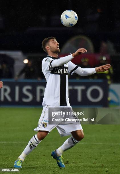 Manuel Scavone of Parma Calcio in action during the Serie B match between Ternana Calcio and Parma Calcio at Stadio Libero Liberati on December 8,...