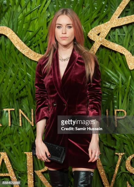 Mary Charteris attends The Fashion Awards 2017 in partnership with Swarovski at Royal Albert Hall on December 4, 2017 in London, England.