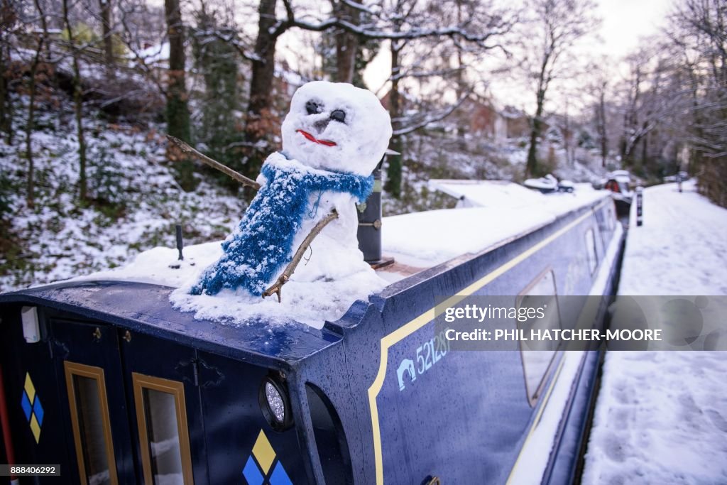 BRITAIN-WEATHER-SNOW