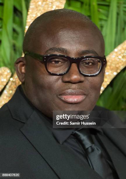 Edward Enninful attends The Fashion Awards 2017 in partnership with Swarovski at Royal Albert Hall on December 4, 2017 in London, England.