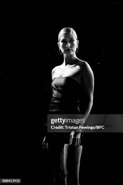 Hailey Baldwin attends The Fashion Awards 2017 in partnership with Swarovski at Royal Albert Hall on December 4, 2017 in London, England.