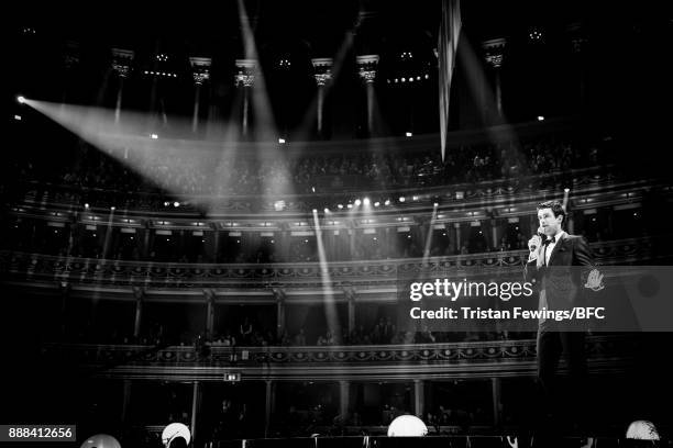 Jack Whitehall on stage during The Fashion Awards 2017 in partnership with Swarovski at Royal Albert Hall on December 4, 2017 in London, England.