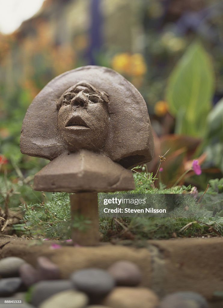 Sculpture in garden