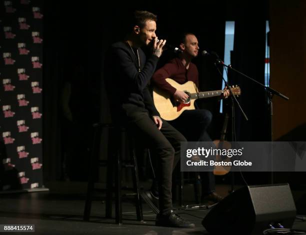 Liam Payne, former member of One Direction, performs at Notre Dame Academy in Hingham, MA on Dec. 7, 2017. Students at the high school collected more...
