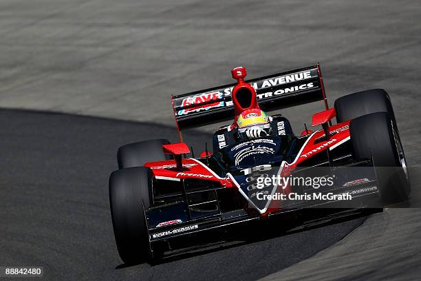 Justin Wilson, drives the Z-Line Designs Dale Coyne Racing Dallara Honda during the IRL Indycar Series Camping World Grand Prix on July 5, 2009 at...