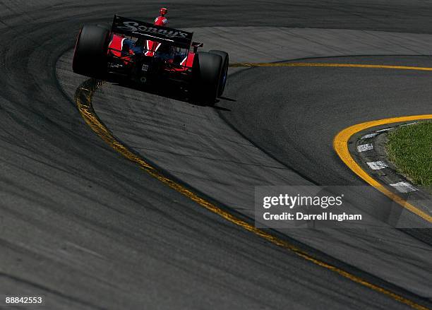 Justin Wilson drives the Z-Line Design Dale Coyne Racing Dallara Honda during the IRL IndyCar Series Camping World Grand Prix at The Glen on July 5,...