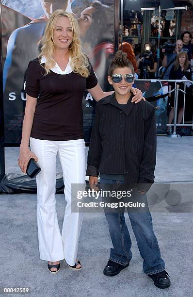 Virginia Madsen and Son