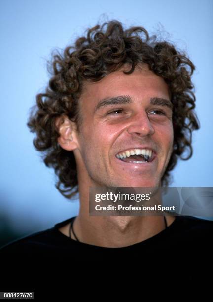 Gustavo Kuerten of Brazil photographed during the French Open Tennis Championships circa May 2001 in Paris, France.