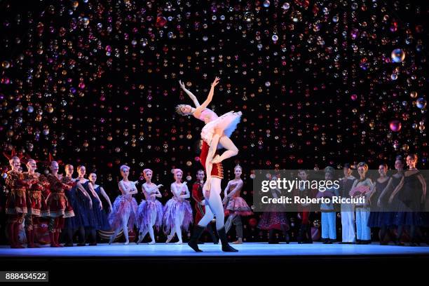 Bethany Kingsley-Garner of Scottish Ballet performs on stage during the 'The Nutcracker' photocall at Festival Theatre on December 8, 2017 in...