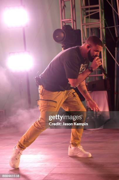 Drake celebrates Miami Art Week at the American Express Platinum House at The Miami Beach EDITION on December 7, 2017 in Miami Beach, Florida.