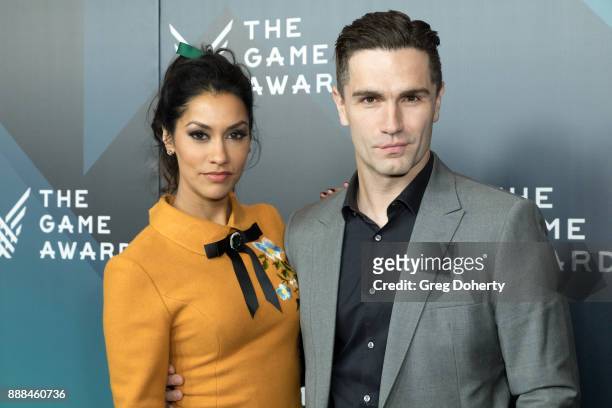 Janina Gavankar and Sam Witwer attend The Game Awards 2017 at Microsoft Theater on December 7, 2017 in Los Angeles, California.