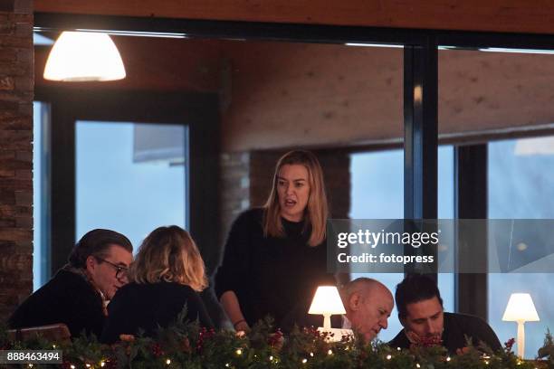 Flora Perez , Marta Ortega , Carlos Torretta and Amancio Ortega attend during CSI Casas Novas Horse Jumping Competition on December 8, 2017 in A...