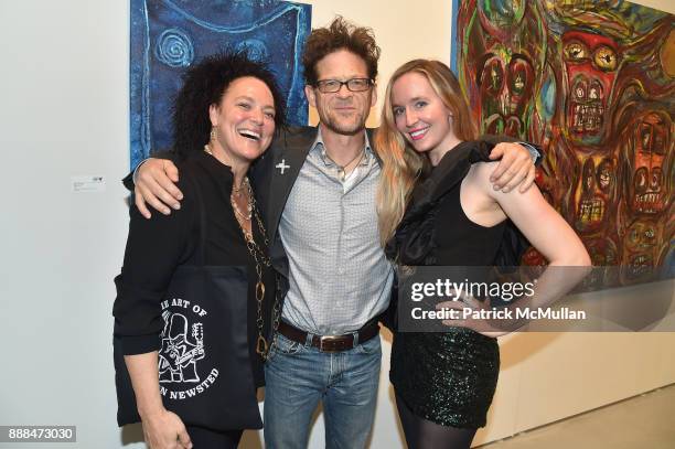 Ippolita, Jason Newsted and Nicole Newstead attend Art Miami VIP Preview at Art Miami Pavilion on December 6, 2017 in Miami Beach, Florida.