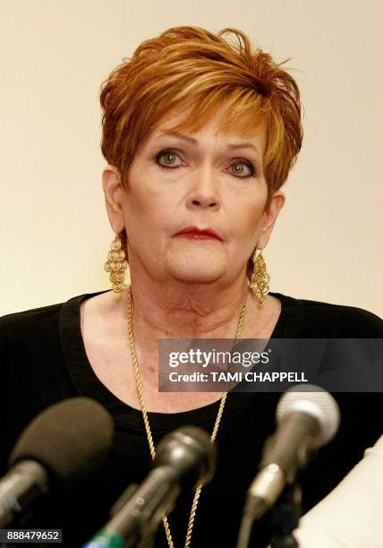 Beverly Young Nelson looks on as she listens to attorney Gloria Allred during a news conference on December 08, 2017 in Atlanta. Beverly Young Nelson...