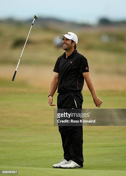 Raul Quiros of Spain during local final qualifing for the 2009 Open Championship at Western Gailes Golf Club on July 6, 2009 in Irvine, Scotland.