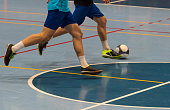 Futsal player  sports hall