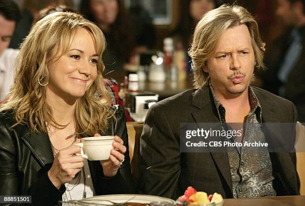 Family Style" - Pictured Megyn Price as Audrey and David Spade as Russell, in Rules of Engagement, on Monday, May 11th on the CBS Television Network.
